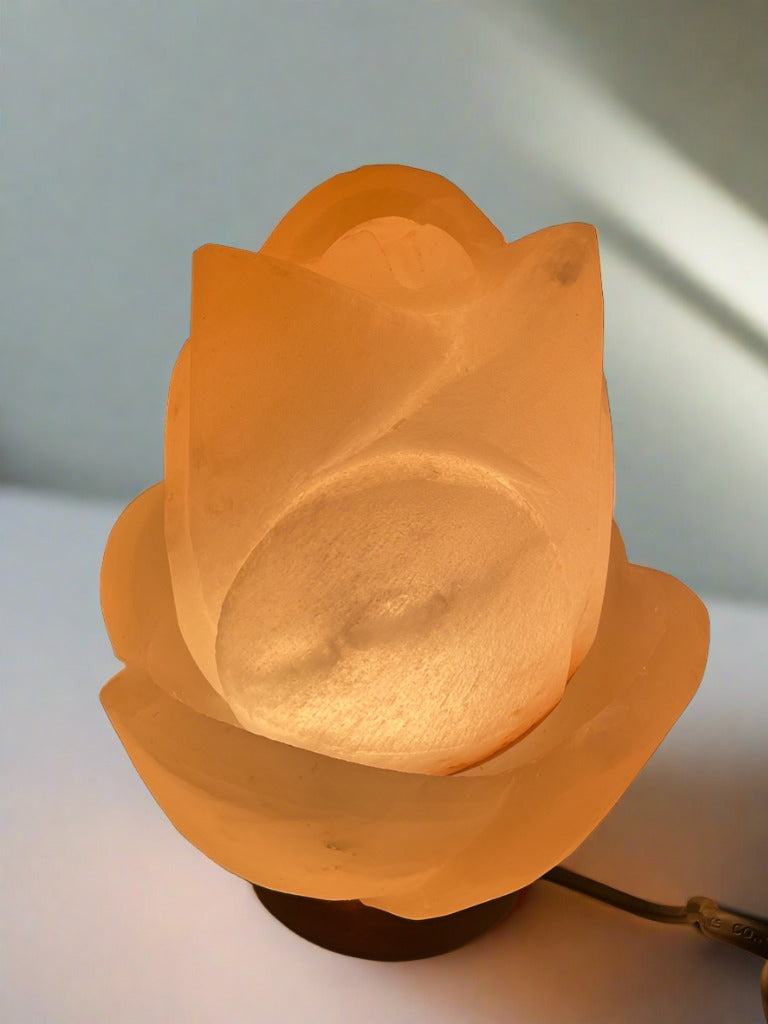 Blooming Flower Crafted Salt Lamps