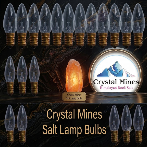 12W Electric Globes Bulk Pack (20 Bulbs) for Himalayan Salt Lamps by Crystal Mines Australia
