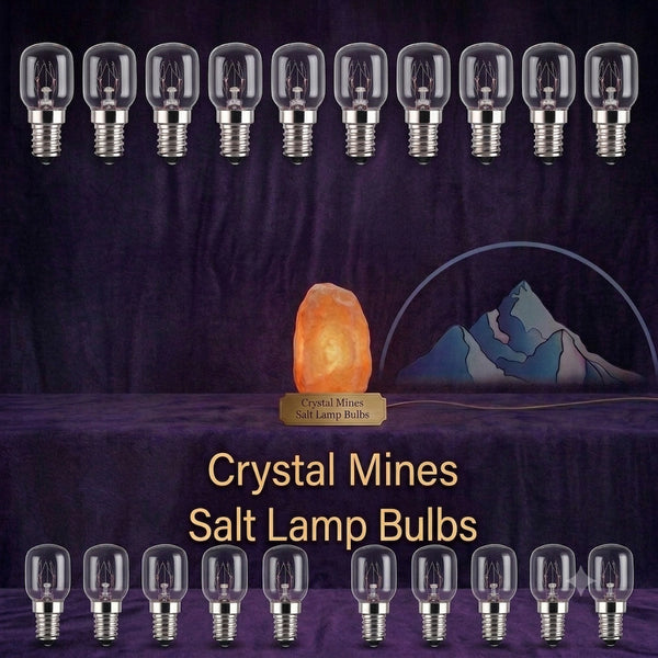 15W Electric Globes Bulk Pack 20 Bulbs for Himalayan Salt Lamps by Crystal Mines Australia