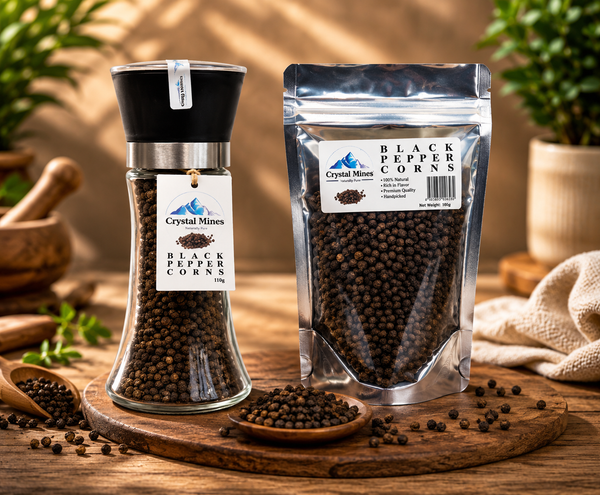 Black Peppercorn + Refill Bundle Pack by Crystal Mines Australia
