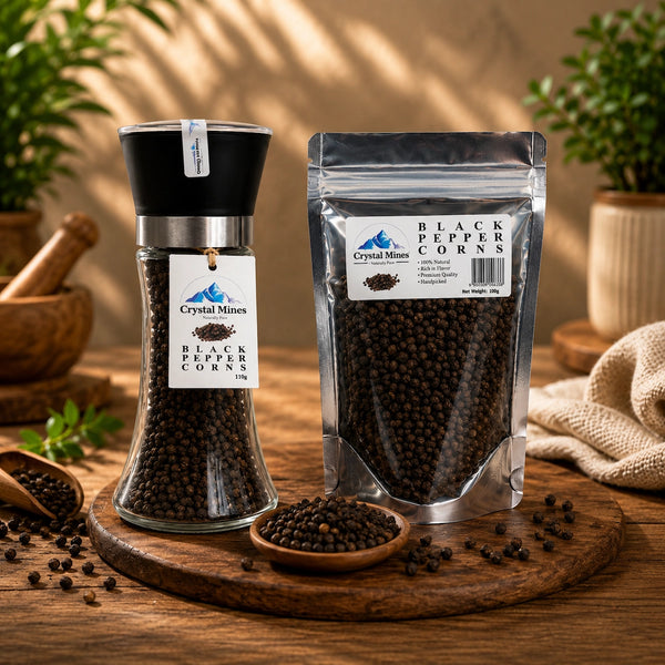 Black Peppercorn + Refill Bundle Pack by Crystal Mines Australia