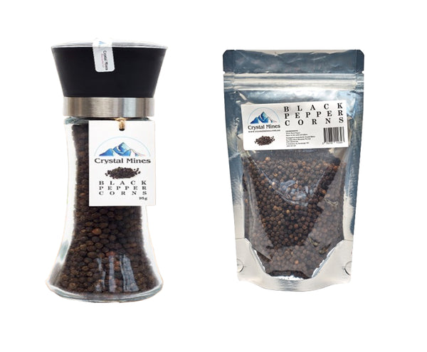Black Peppercorn + Refill Bundle Pack by Crystal Mines Australia