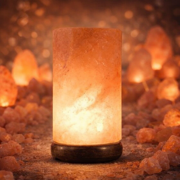 Himalayan Salt Cylinder Shaped Lamp