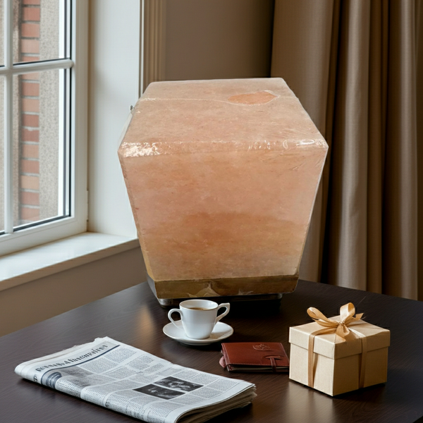Cube Shaped Himalayan Salt Lamp