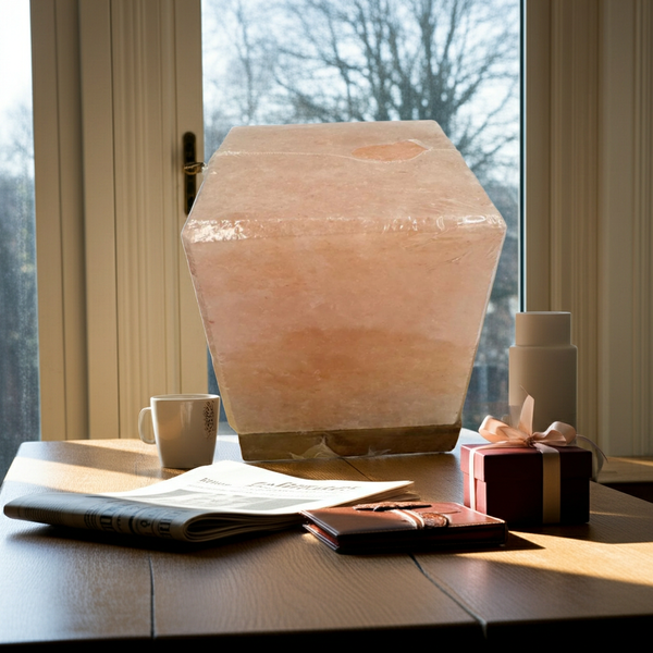 Cube Shaped Himalayan Salt Lamp