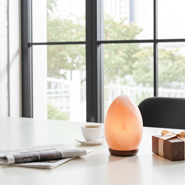 Egg Shape Crafted Salt Lamp