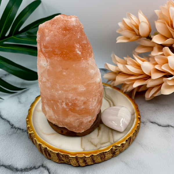 Himalayan Pink Salt Lamp + Mongolian calcite (Bundle Pack)