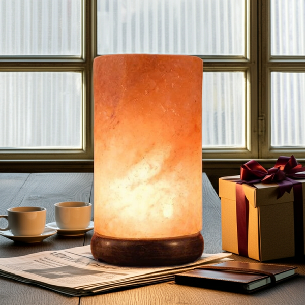Himalayan Salt Cylinder Shaped Lamp