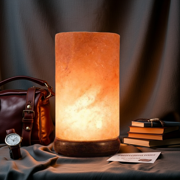 Himalayan Salt Cylinder Shaped Lamp