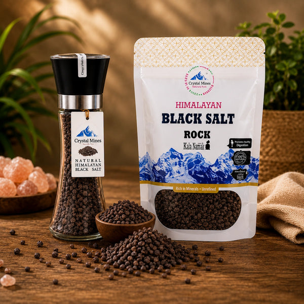 Himalayan Black Salt + Refill Bundle Pack by Crystal Mines Australia
