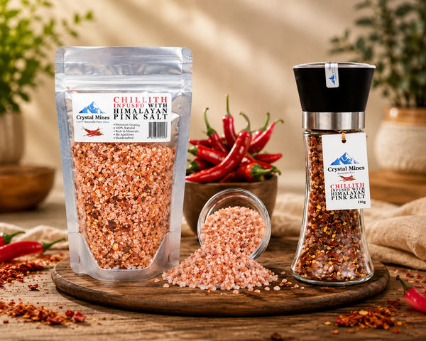 Himalayan Chilli Salt + Refill Bundle Pack by Crystal Mines Australia