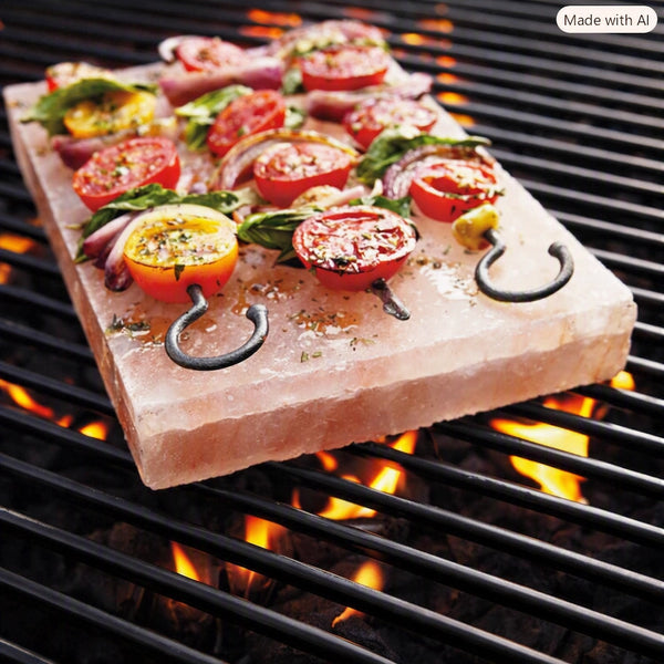 Himalayan Natural BBQ Salt Slab 12 x 8 x 1.5 Inches by Crystal Mines Australia