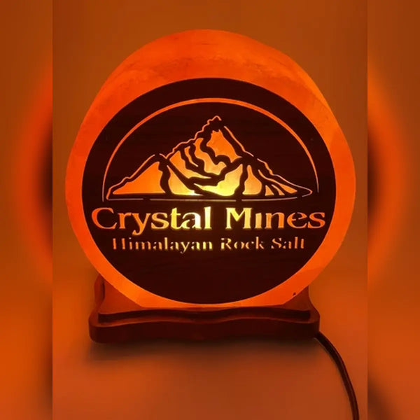 Himalayan Salt Lamps 3D Shape handcrafted from authentic Himalayan pink rock salt on a premium wooden base by Crystal Mines Australia.