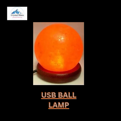 Himalayan pink salt sphere ball USB lamp crystal mines Australia 