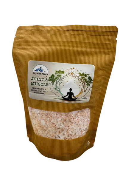 Joint & Muscle Magnesium & Himalayan Salt Bath Soak with Himalayan salt, magnesium chloride and Epsom salt by Crystal Mines Australia