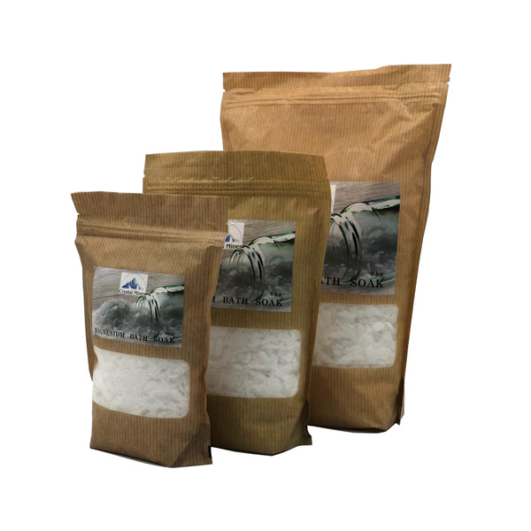 Magnesium Chloride Bath Flakes Bundle Pack by Crystal Mines Australia