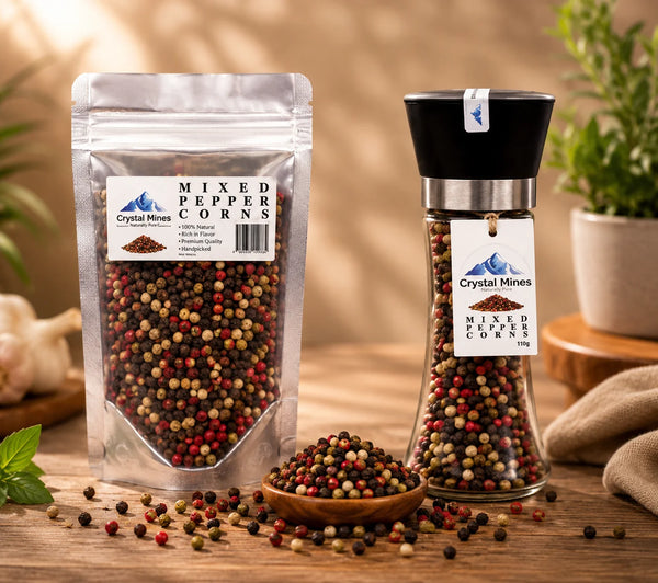 Mixed Peppercorns + Refill Bundle Pack by Crystal Mines Australia