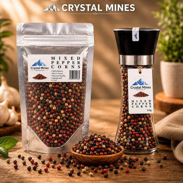 Mixed Peppercorns + Refill Bundle Pack by Crystal Mines Australia