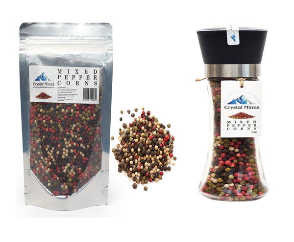 Mixed Peppercorns + Refill Bundle Pack by Crystal Mines Australia