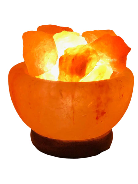 Himalayan FIRE BOWL Salt lamp 2KG - Crystalmines