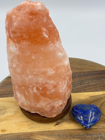 Himalayan Pink Salt Lamp + Lapiz Heart (Bundle Pack)