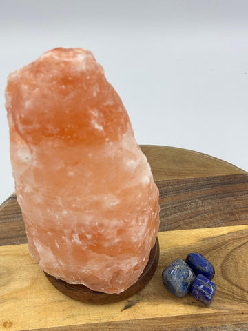 Himalayan Pink Salt Lamp + Lapiz stones (Bundle Pack)