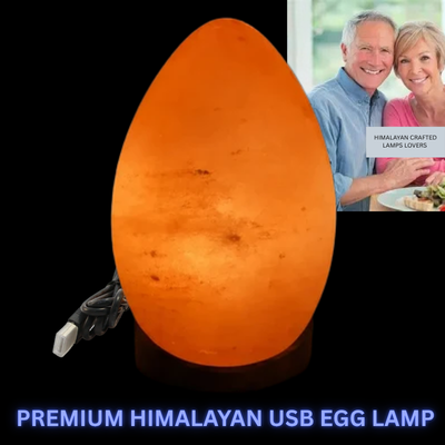 Himalayan pink salt egg USB lamp crystal mines Australia