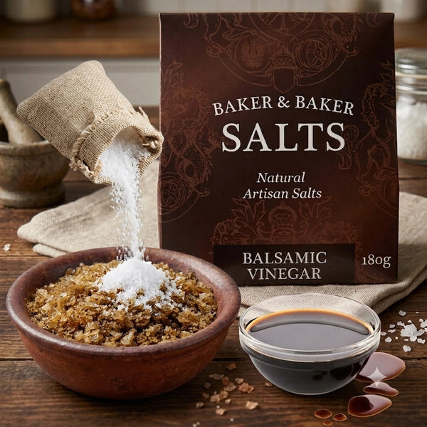 Natural Infused Artisan Balsamic Vinegar Salt 180g gourmet finishing salt by Crystal Mines Australia.