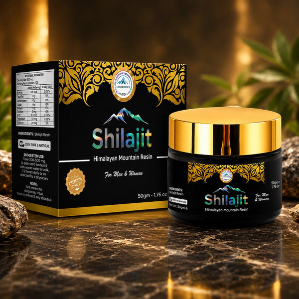 Pure Himalayan Shilajit Resin 25g – 100% Pure & Natural Himalayan Mountain Resin for Men & Women by Crystal Mines Australia