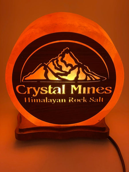 Himalayan Salt Lamps 3D Shape handcrafted from authentic Himalayan pink rock salt on a premium wooden base by Crystal Mines Australia.