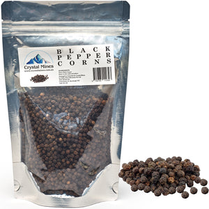 Natural Black Whole Peppercorns Refills