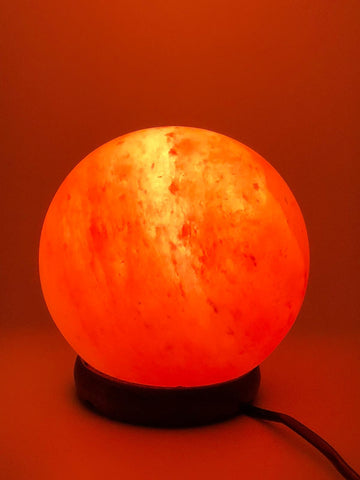 Soccer Ball Shaped Himalayan Salt Lamp - Crystalmines