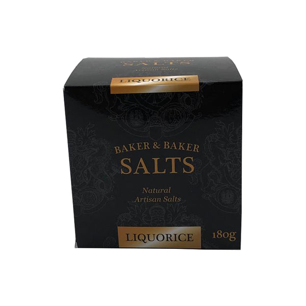Natural Artisan Liquorice Salt 180g premium gourmet finishing salt by Crystal Mines Australia.