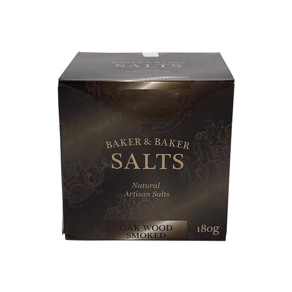 Natural Artisan Oak Wood Smoked Salt 180g premium oak smoked finishing salt by Crystal Mines Australia.
